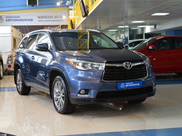 2014 Toyota Highlander III (XU50), серый - вид 3
