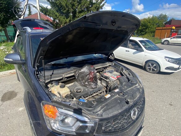 2014 SsangYong Actyon II Рестайлинг, синий, 1050000 рублей - вид 7