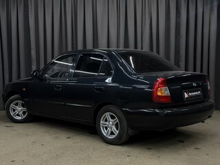 2008 Hyundai Accent ТагАЗ II, чёрный, 369777 рублей, вид 4