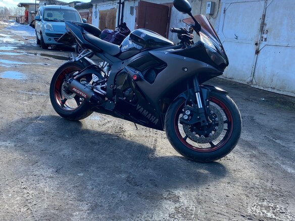 2008 Yamaha YZF-R6, чёрный, 580000 рублей - вид 1