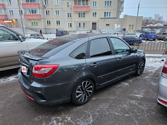 2024 Lada (ВАЗ) Granta Sport I Рестайлинг, серый, 950000 рублей - вид 3