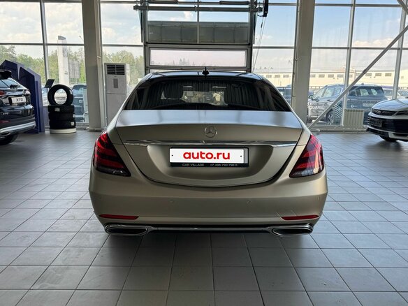 2019 Mercedes-Benz S-Класс 450 Long VI (W222, C217) Рестайлинг, золотистый, 4780000 рублей - вид 5
