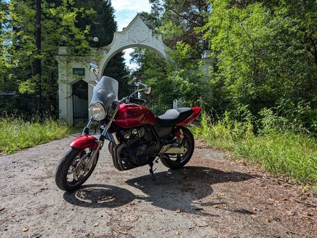 2003 Honda CB 400 Super Four, пурпурный, 360000 рублей, вид 4