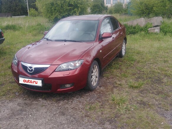 2008 Mazda 3 I (BK) Рестайлинг, красный, 589000 рублей