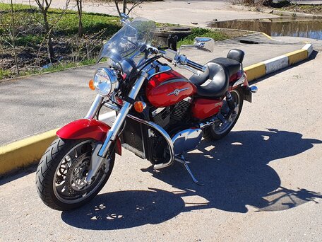 2003 Kawasaki VN1500 Vulcan, красный, 590000 рублей, вид 1