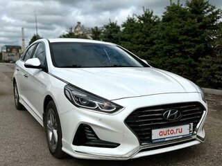 2019 Hyundai Sonata VII (LF) Рестайлинг, белый, 1850000 рублей, вид 1