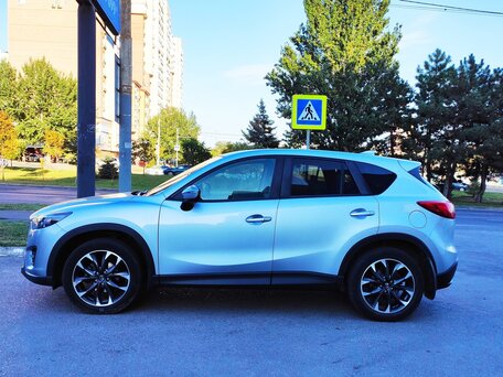 2015 Mazda CX-5 I Рестайлинг, серебристый, вид 3