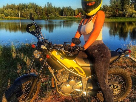 2004 Yamaha XG250 Tricker, жёлтый, 280000 рублей, вид 1