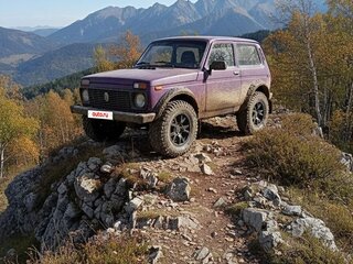 2002 Lada (ВАЗ) 2121 (4x4) I Рестайлинг, фиолетовый, 240000 рублей, вид 1