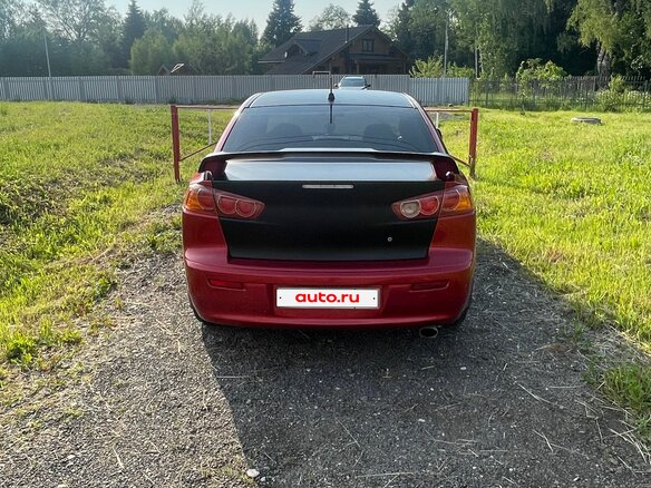 2008 Mitsubishi Lancer X, красный, 670000 рублей - вид 6