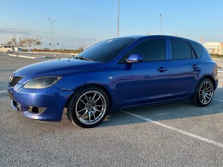 2006 Mazda 3 I (BK) Рестайлинг, синий, 430000 рублей, вид 3