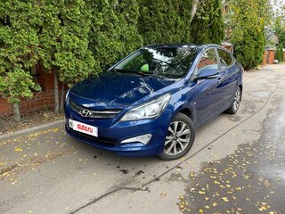 2015 Hyundai Solaris I Рестайлинг, синий, 900000 рублей, вид 1