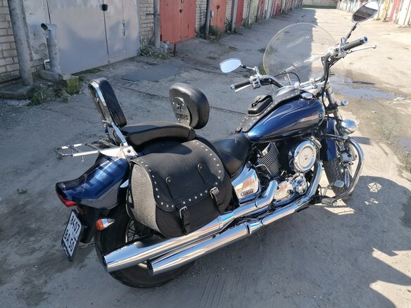2008 Yamaha XVS1100, синий, 565000 рублей - вид 11