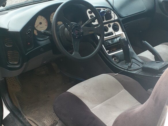 1998 Mitsubishi Eclipse II, белый - вид 3
