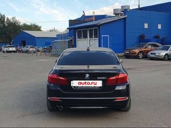 2013 BMW 5 серии 528i VI (F10/F11/F07) Рестайлинг, чёрный - вид 1