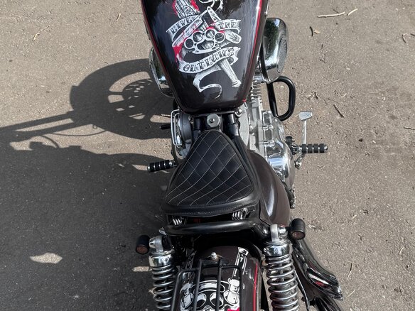 1993 Yamaha XV1100 Virago, коричневый, 400000 рублей - вид 8