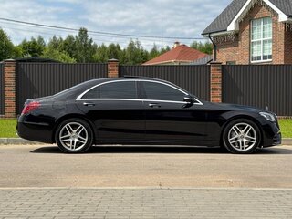 2017 Mercedes-Benz S-Класс 450 Long VI (W222, C217) Рестайлинг, чёрный, 4600000 рублей, вид 4
