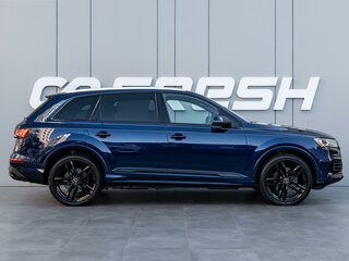 2021 Audi Q7 45 TFSI II (4M) Рестайлинг, синий, 5430000 рублей, вид 5