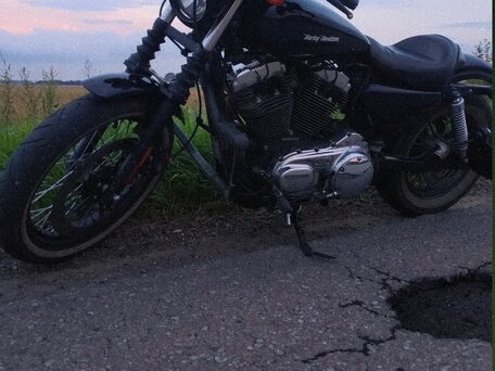 2008 Harley-Davidson Sportster 1200, чёрный, 580000 рублей, вид 2