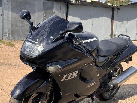 2000 Kawasaki ZZR 1100, чёрный, 180000 рублей, вид 2