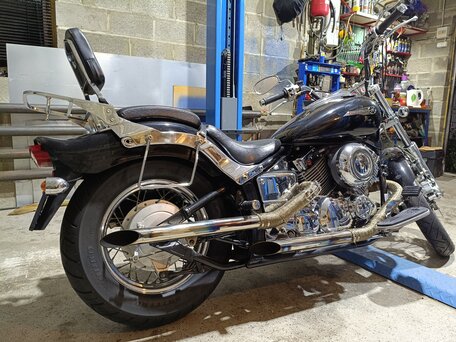 2004 Yamaha XVS400 Drag Star, чёрный, 380000 рублей, вид 3