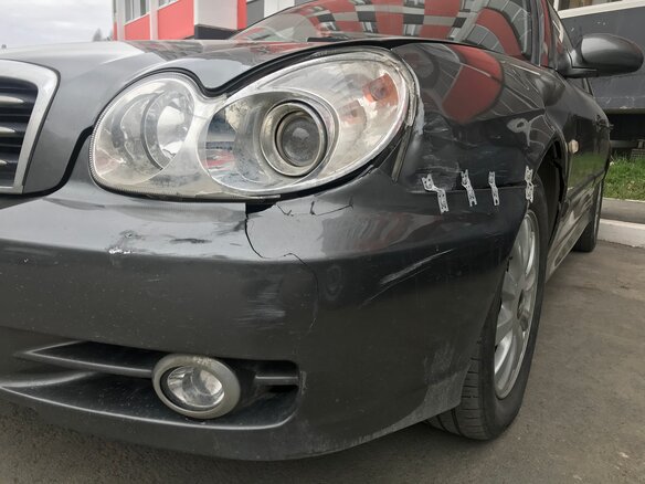 2007 Hyundai Sonata ТагАЗ IV (EF) Рестайлинг, серый - вид 5