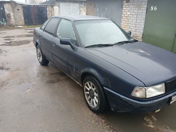 1991 Audi 80 IV (B3), синий, 260000 рублей - вид 8