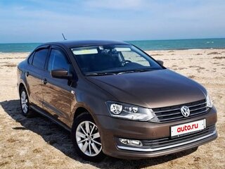 2018 Volkswagen Polo V Рестайлинг, коричневый, 1180000 рублей, вид 2