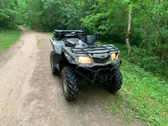 2012 Suzuki KingQuad 400, коричневый, 500000 рублей - вид 9