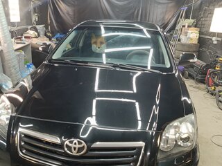 2007 Toyota Avensis II Рестайлинг, чёрный, 660000 рублей, вид 2