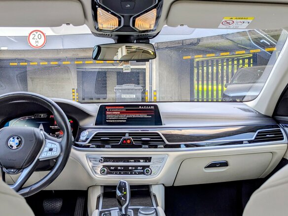 2019 BMW 7 серии 750i xDrive VI (G11/G12) Рестайлинг, чёрный, 6400000 рублей - вид 8