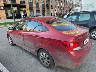 2011 Hyundai Solaris I, красный, 450000 рублей, вид 3