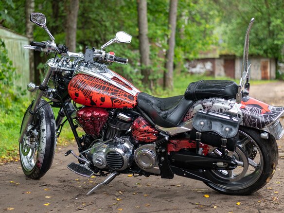 2010 Yamaha XV 1900, красный - вид 15