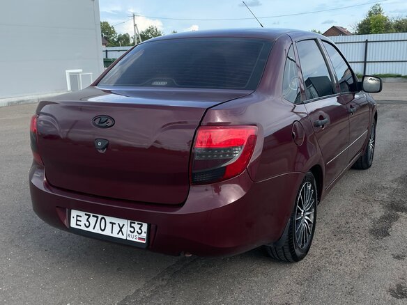 2013 Lada (ВАЗ) Granta I, красный, 480000 рублей - вид 10