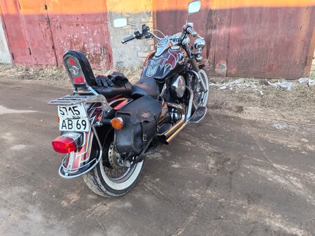 2001 Kawasaki VN800 Vulcan, чёрный, 500000 рублей, вид 4