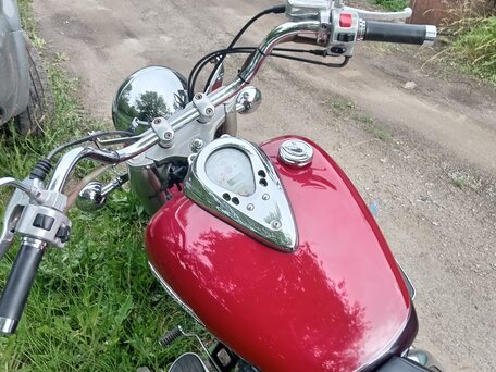 2003 Yamaha XVS400 Drag Star, красный, 390000 рублей, вид 3
