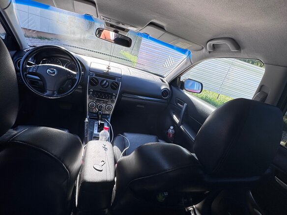 2006 Mazda 6 I (GG) Рестайлинг, красный, 550000 рублей - вид 5