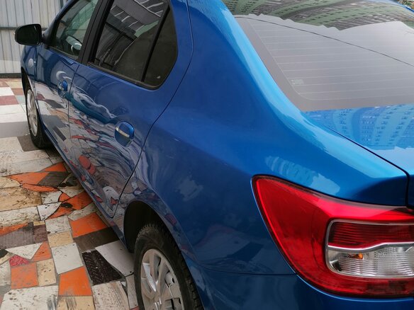 2016 Renault Logan II, синий - вид 4