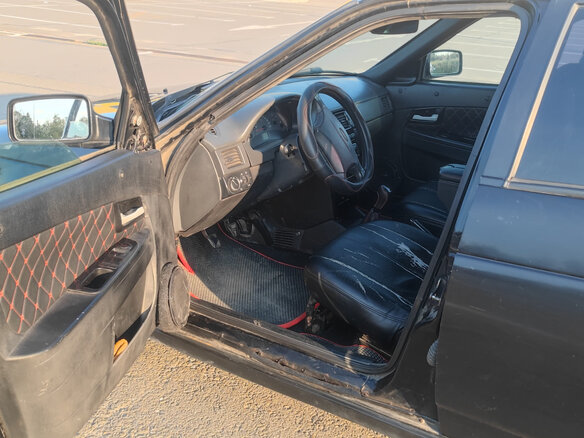 2008 Lada (ВАЗ) Priora I, чёрный, 180000 рублей - вид 7