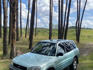 1996 Toyota RAV4 I (XA10), голубой, 425000 рублей, вид 1