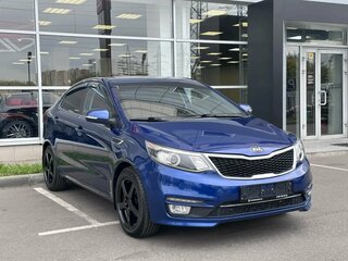 2015 Kia Rio III Рестайлинг, синий, 830000 рублей, вид 1