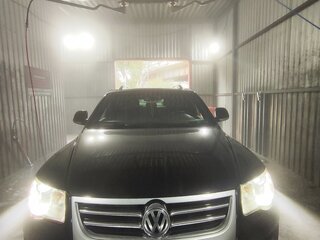 2008 Volkswagen Touareg I Рестайлинг, чёрный, 950000 рублей, вид 3