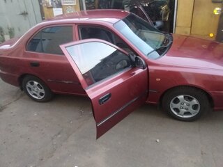 2003 Hyundai Accent ТагАЗ II, красный, 210000 рублей, вид 4