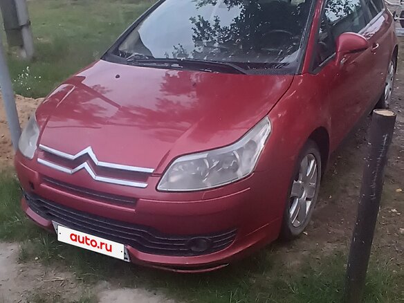 2007 Citroen C4 I, красный, 300000 рублей
