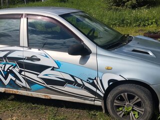 2007 Lada (ВАЗ) Kalina I, серебристый, 200000 рублей, вид 3