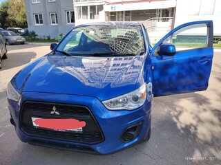 2014 Mitsubishi ASX I Рестайлинг, синий, 1395000 рублей, вид 3