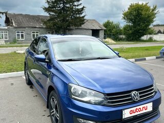 2018 Volkswagen Polo V Рестайлинг, синий, 800000 рублей, вид 4