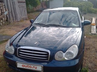 2007 Hyundai Sonata ТагАЗ IV (EF) Рестайлинг, синий, 470000 рублей, вид 4