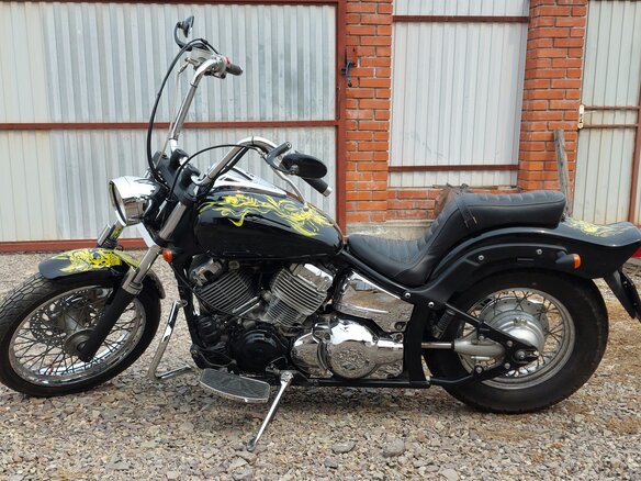 2004 Yamaha XVS400 Drag Star, чёрный, 350000 рублей - вид 4