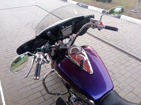 2004 Honda VTX 1300, синий, 550000 рублей, вид 2